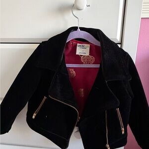 Black Jacket with Gold Zippers